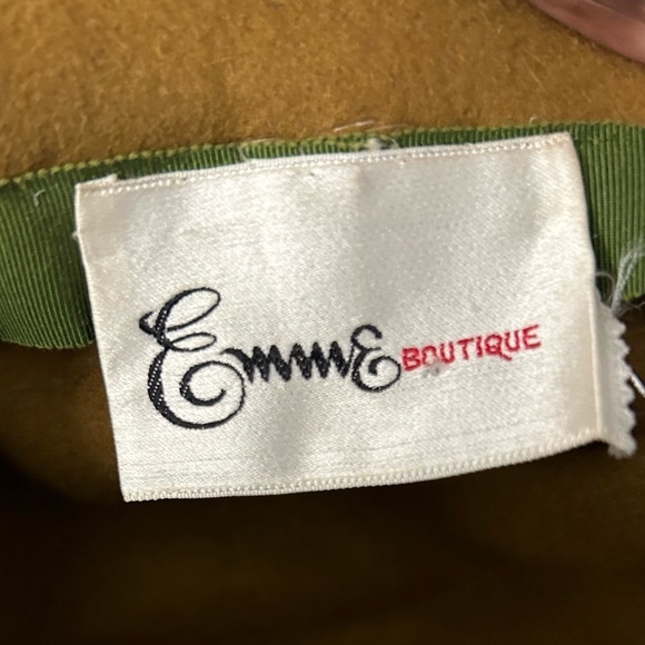 Vtg Emme Boutique BUCKET Pixie Twiggy Camel Faux Fur Hat Mod Italy women’s 60’s main image 5